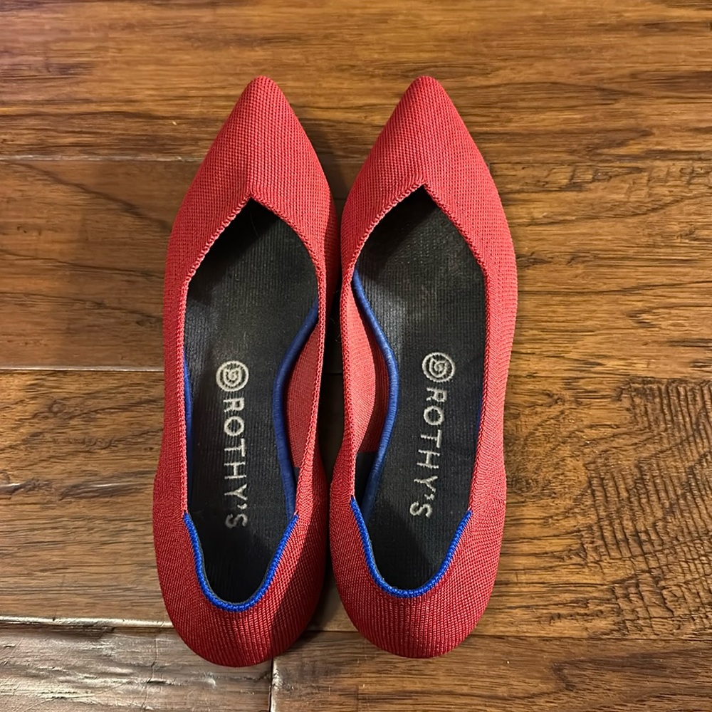 Rothys original point Red 9.5